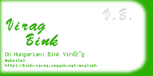 virag bink business card